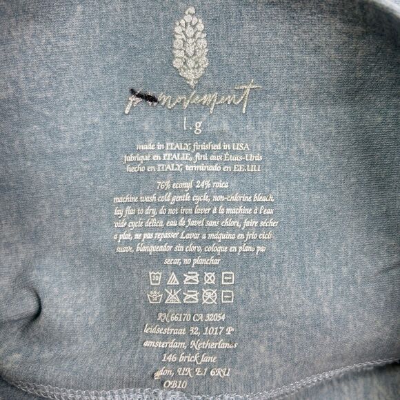 Free People FP Movement Running Through My Mind Blue High Rise Leggings sz L EUC - Picture 13 of 14